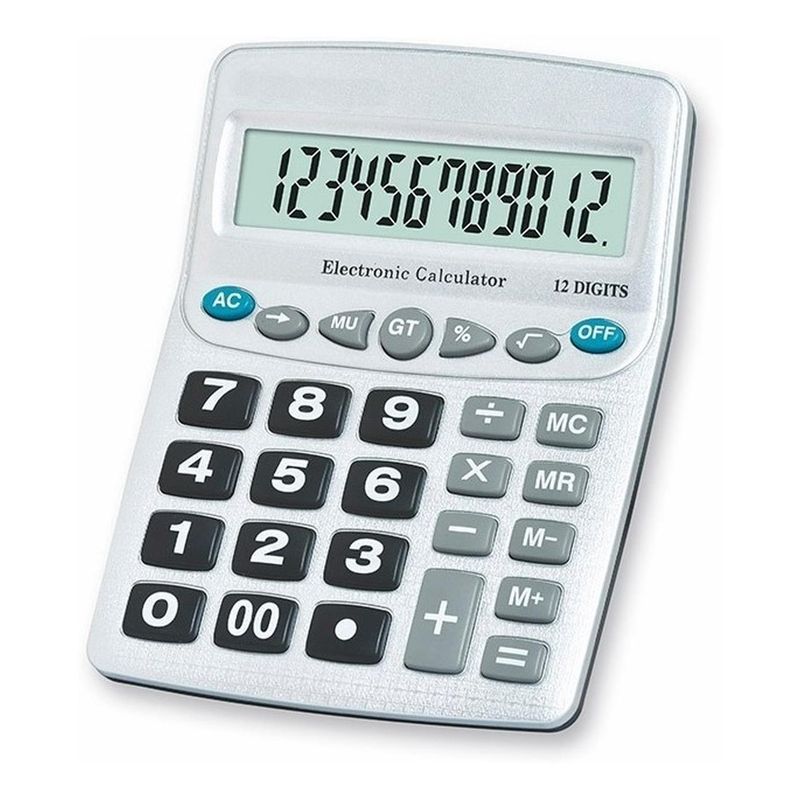 GEN - Calculadora Botones Grandes Comercio Colegio Estudiant 12dig