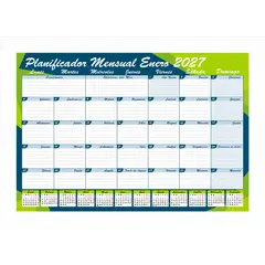 GENERICO - Planner Calendario Agenda Mensual De Escritorio Trabajo