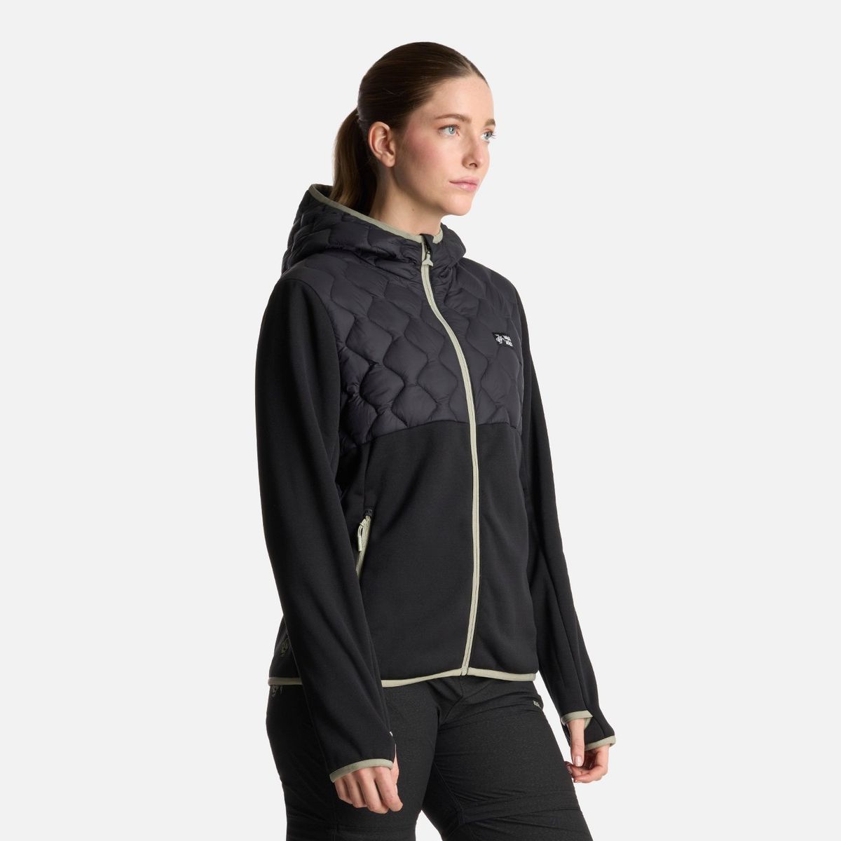 HAKA HONU - Chaqueta Mujer Altiplano Negro Haka Honu