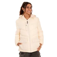 Parka Impermeable Mujer Crema