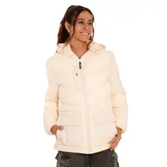 BURTON - Parka Impermeable Mujer Crema