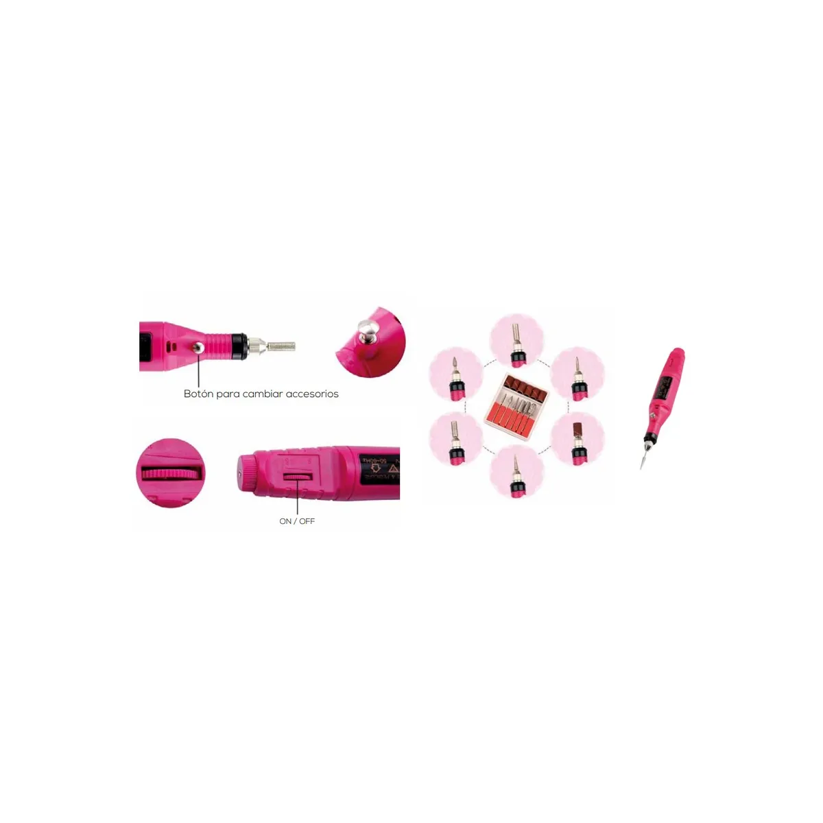 DOMA - Kit Taladro Para Uñas Pedicura Profesional - SC