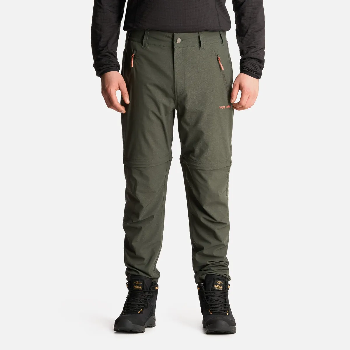 HAKA HONU - Pantalón Hombre Desmontalo Verde Musgo Haka Honu