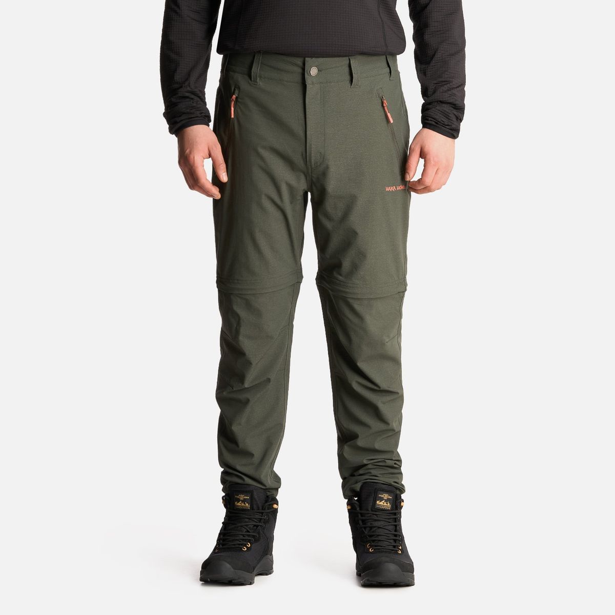HAKA HONU - Pantalón Hombre Desmontalo Verde Musgo Haka Honu