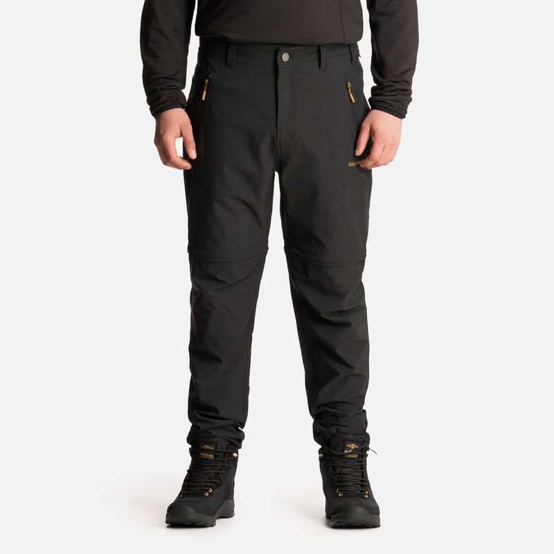 HAKA HONU - Pantalón Hombre Desmontalo Negro Haka Honu