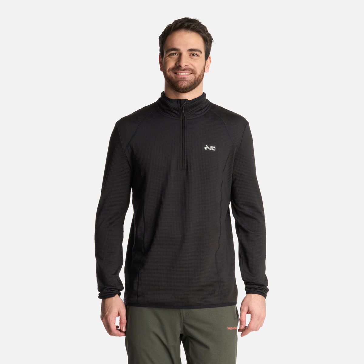 HAKA HONU - Polerón Hombre Taina Negro Haka Honu