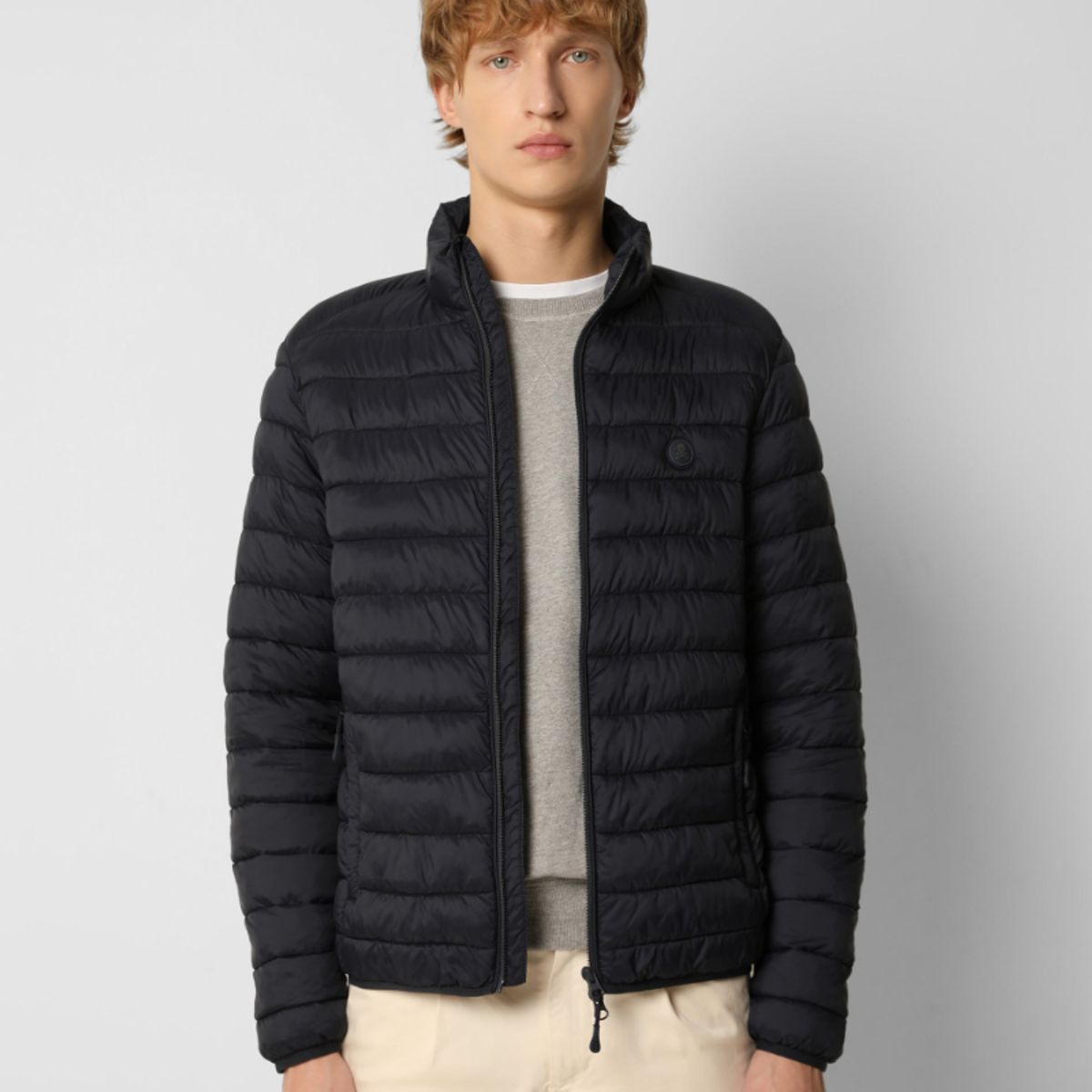 SCALPERS - Parka Acolchada Ligera Navy