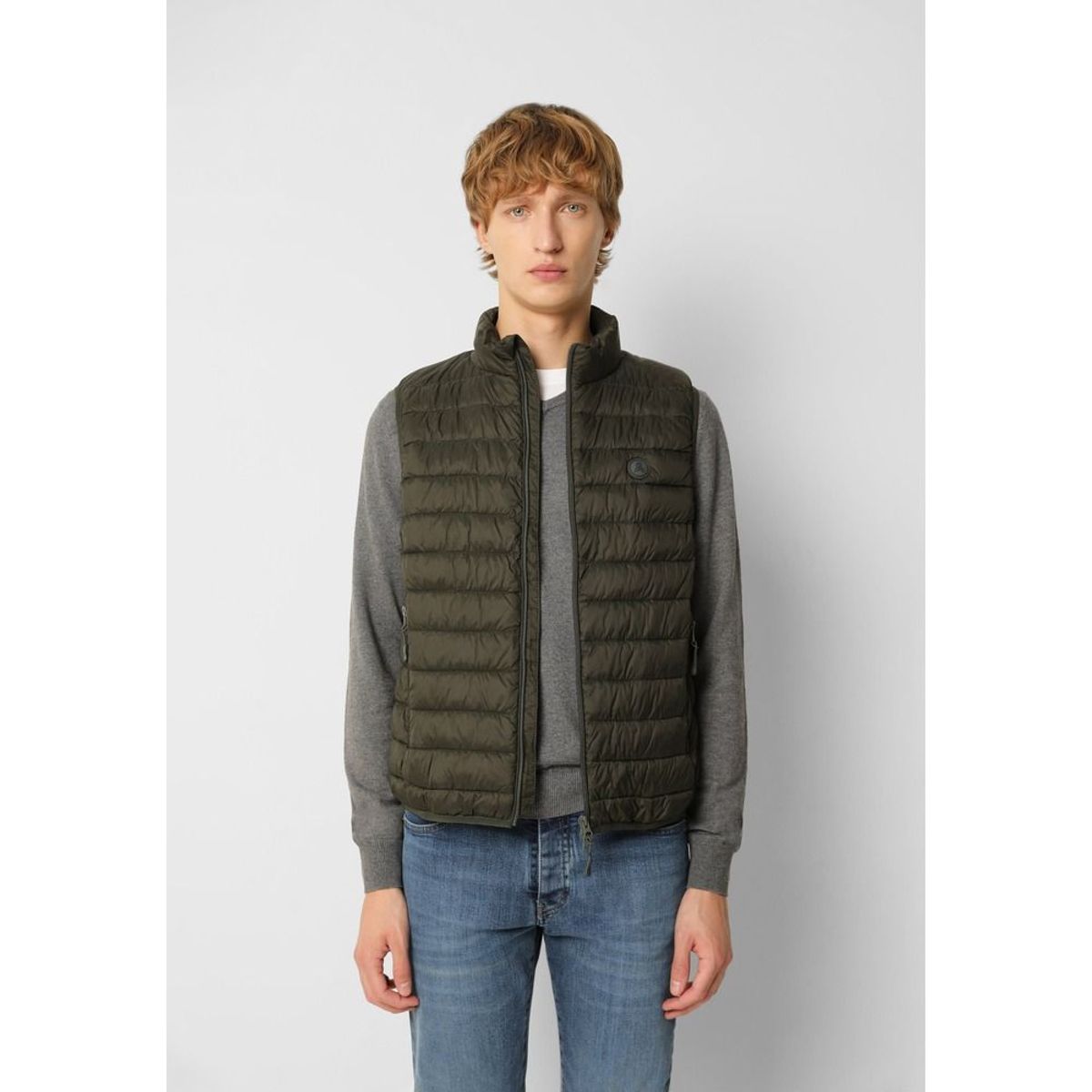 SCALPERS - Parka Sin Mangas Acolchado Calavera Khaki