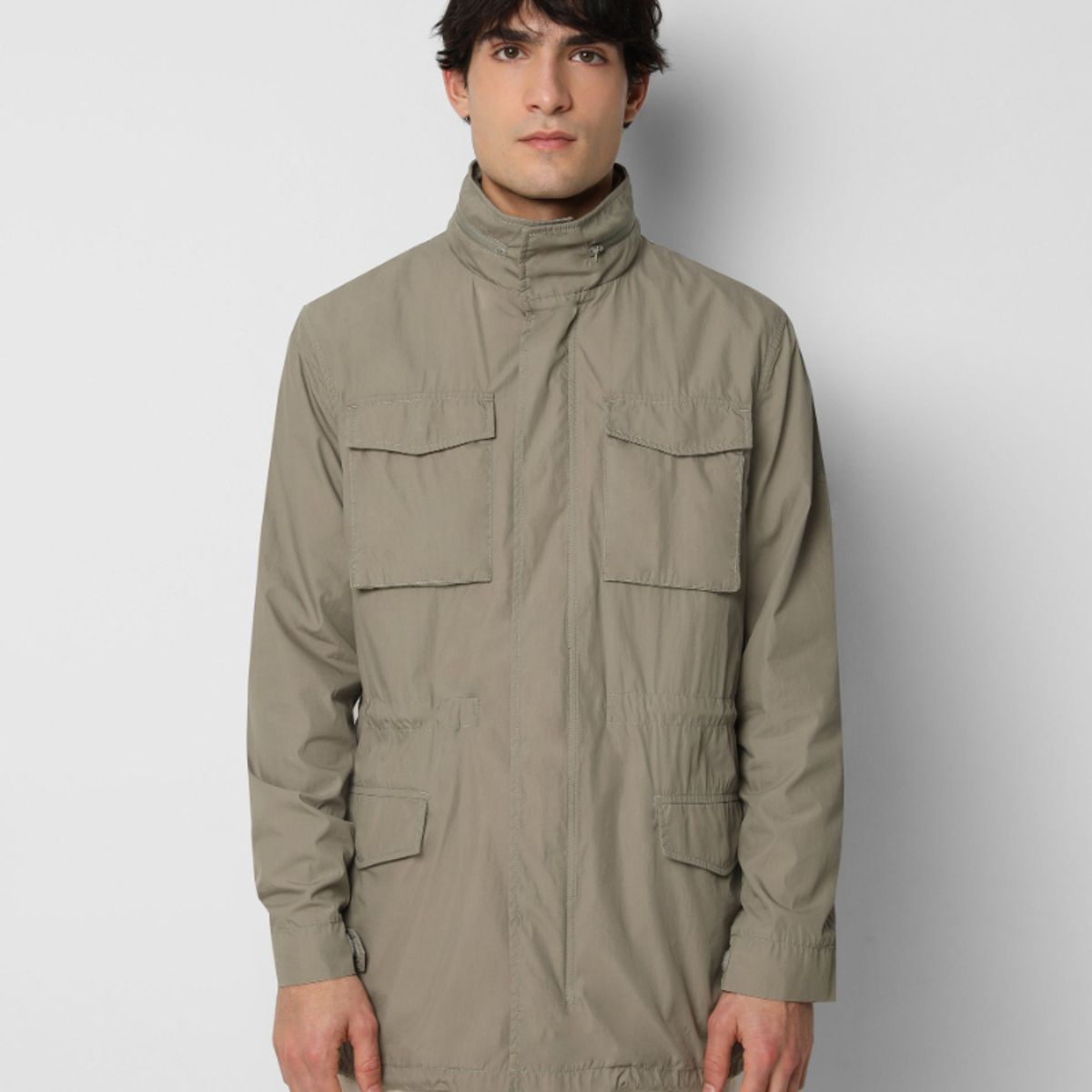 SCALPERS - Parka Ligera Técnica Light Khaki