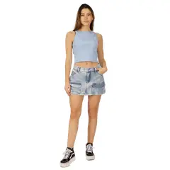DIVINO JEANS - Falda Caterina I Cargo Celeste - Celeste