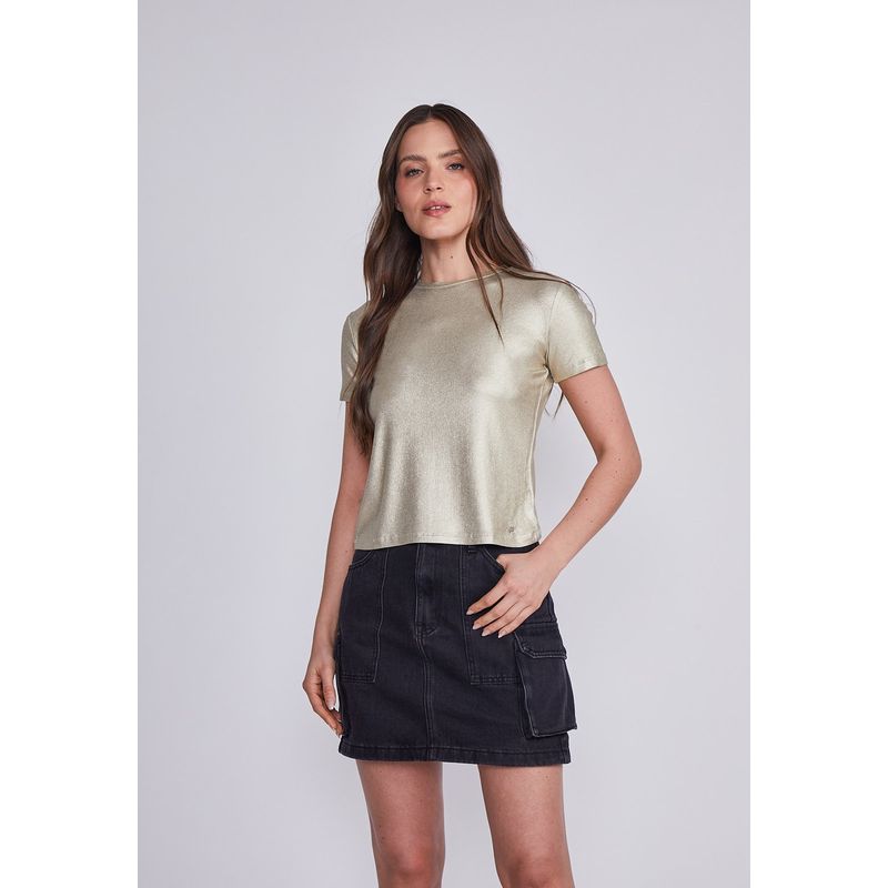 SIOUX - Polera Mujer Mostaza Brillante Sioux