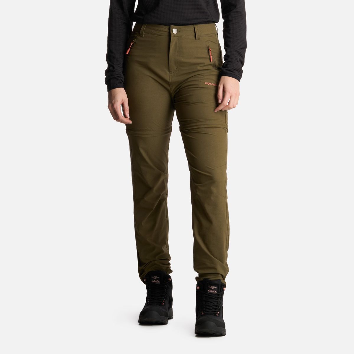 HAKA HONU - Pantalón Mujer Desmontalo Verde Musgo Haka Honu