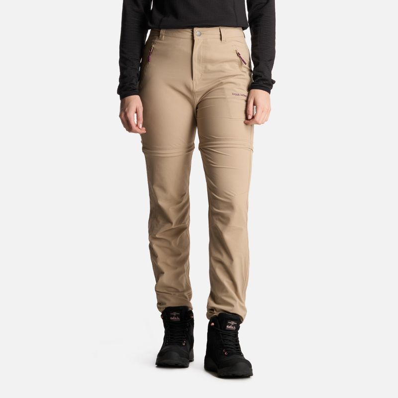 HAKA HONU - Pantalón Mujer Desmontalo Taupe Haka Honu