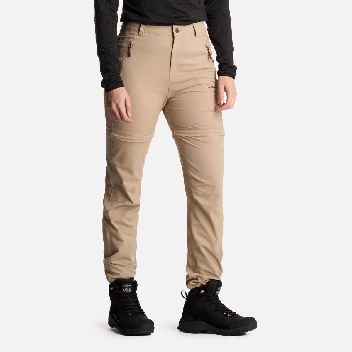 HAKA HONU - Pantalón Mujer Desmontalo Taupe Haka Honu