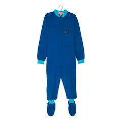 K NABIL - Pijama Enterito Infantil - Azul Petróleo - Osito de Algodón