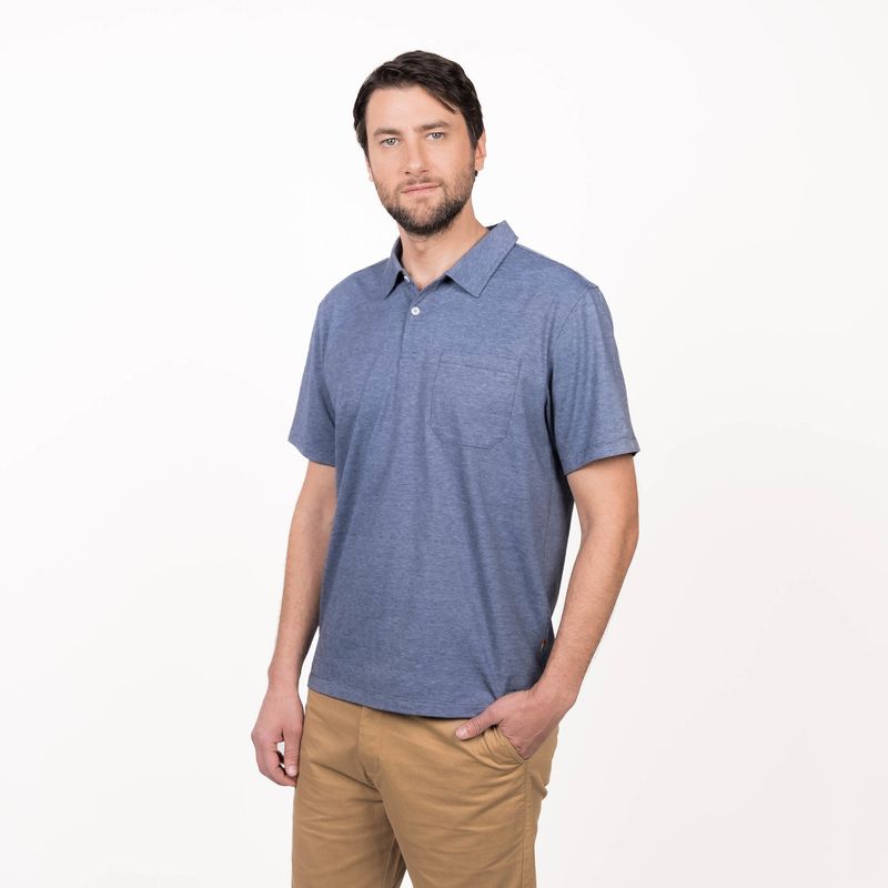 TRUVAL - Polera One By One Cuello Camisero TRUVAL