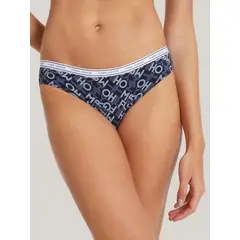 TOMMY HILFIGER - Bikini De Algodón Classic Azul