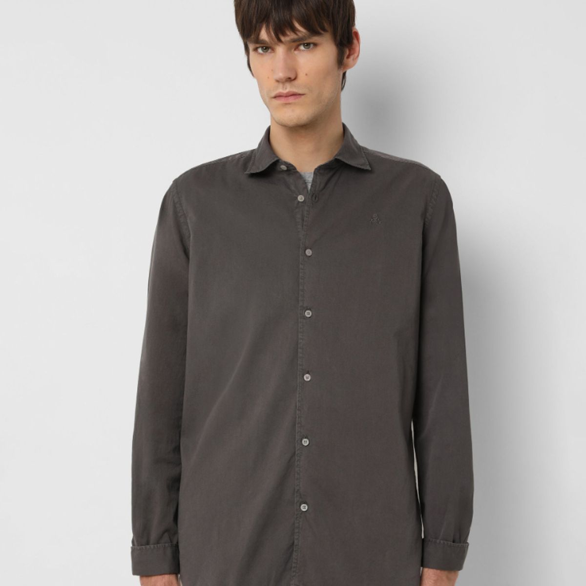 SCALPERS - Camisa Lavada Calavera Dark Grey