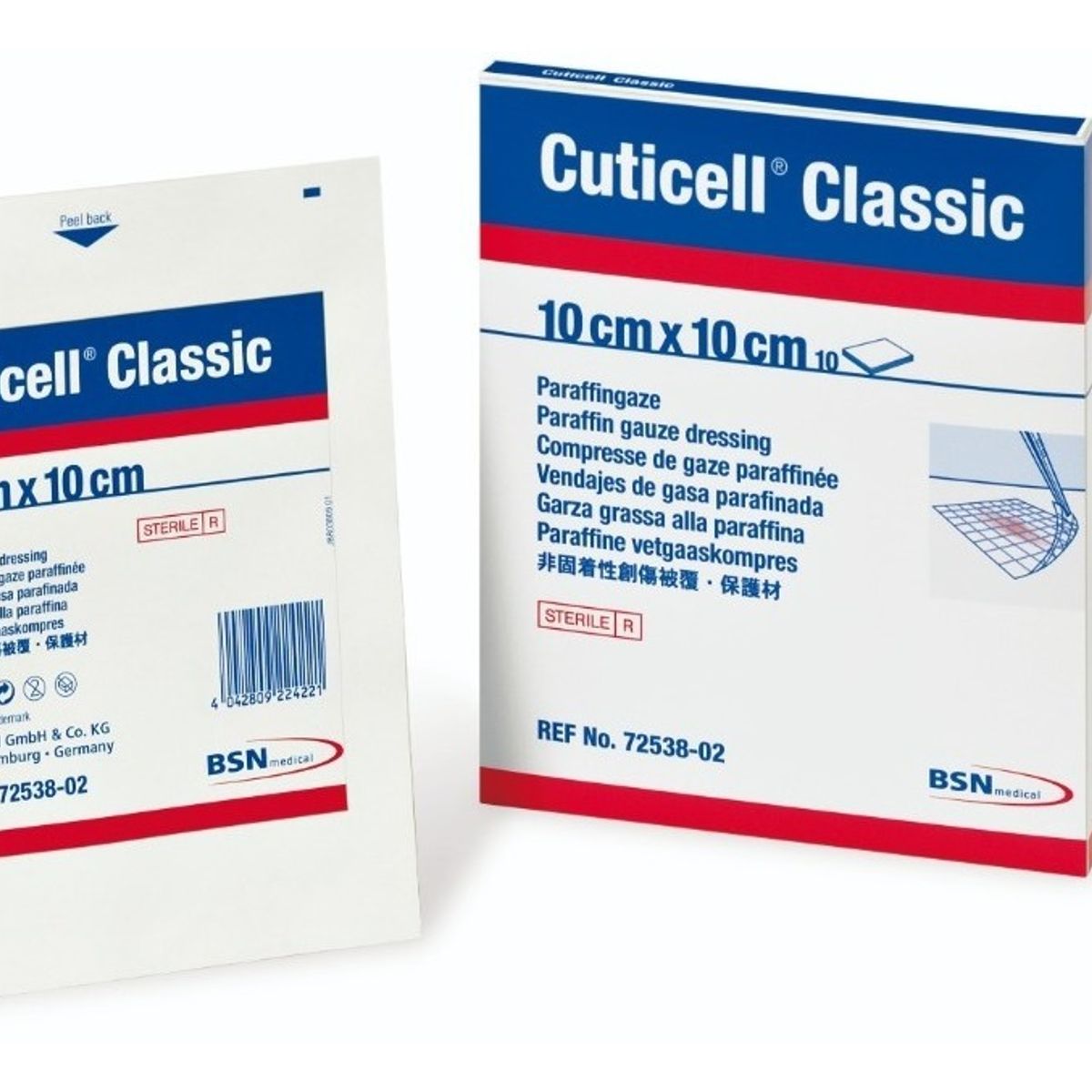 BSN MEDICAL - Gasa Parafinada Cuticell Classic 10 X 10cm Caja X 100 Unds