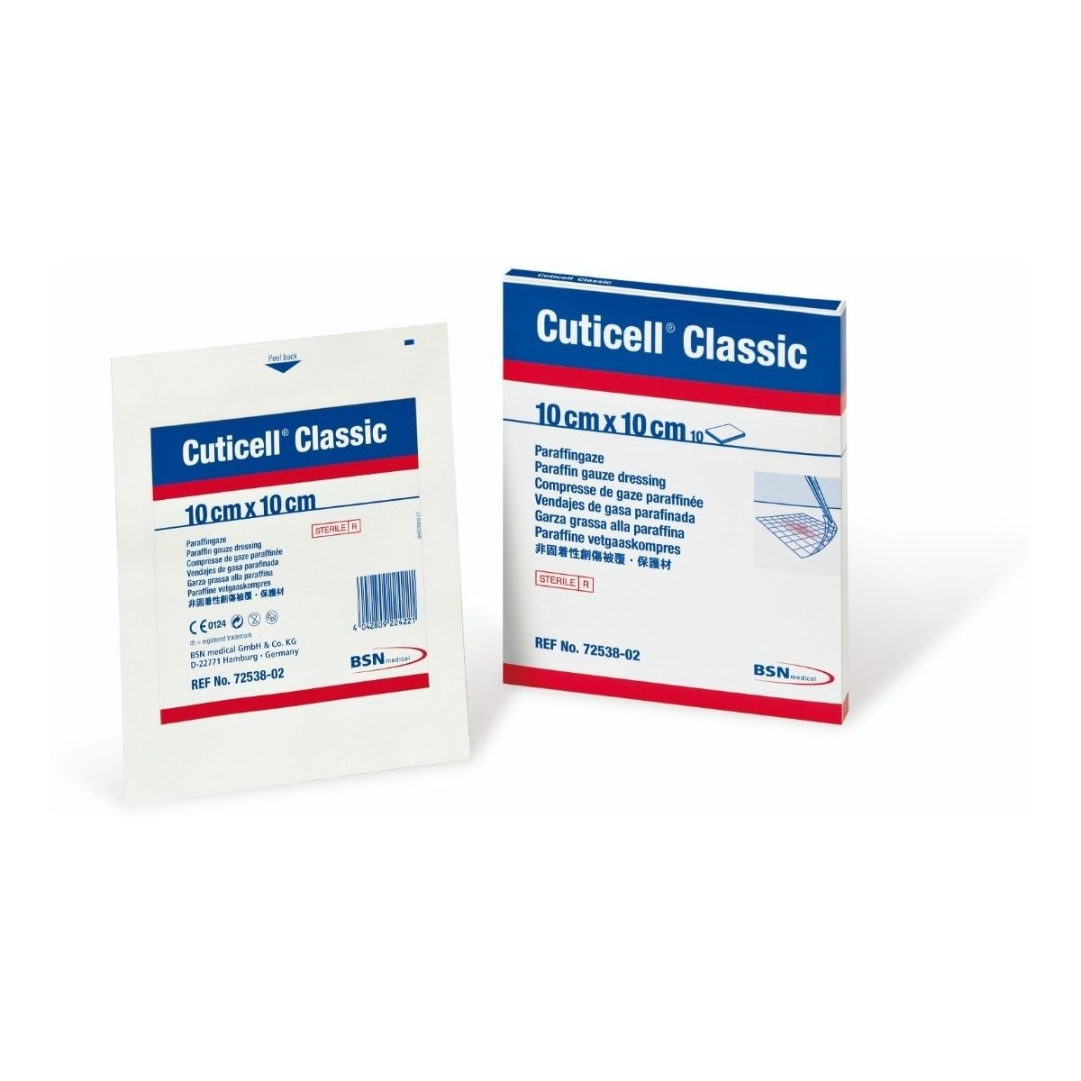 BSN MEDICAL - Gasa Parafinada Cuticell Classic 10 X 10cm Caja X 100 Unds
