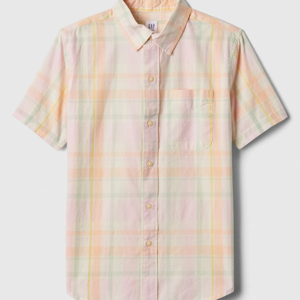 GAP - Camisa Niño GAP Popelina Manga Corta Multicolor