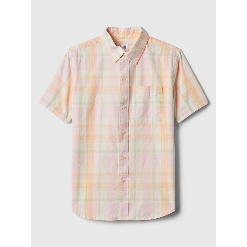 GAP - Camisa Niño Popelina Manga Corta Multicolor GAP_.