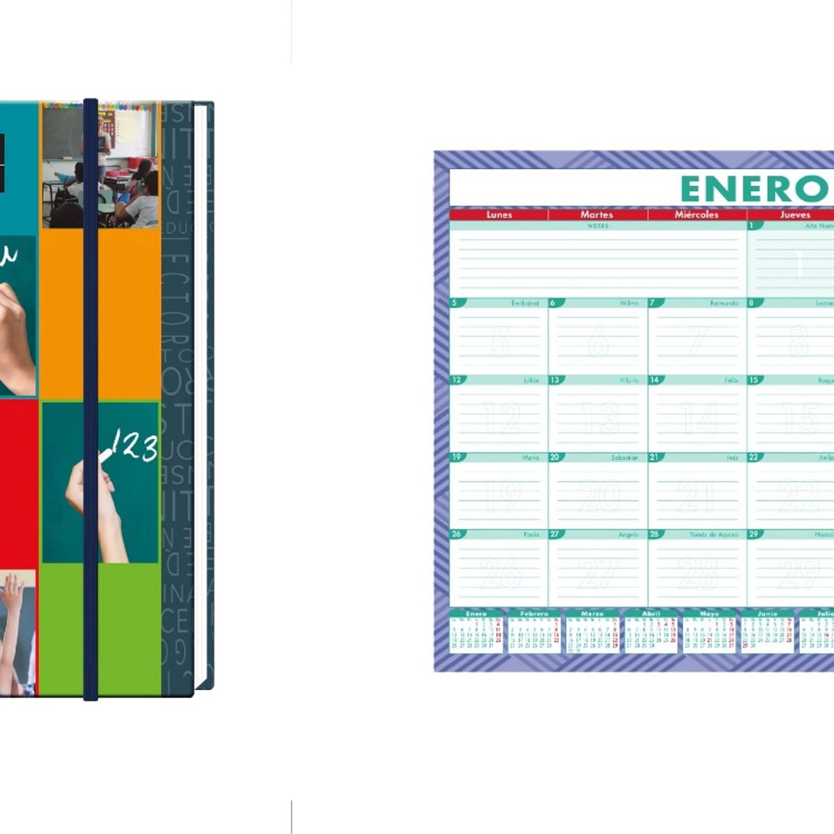 GENERICO - Agenda Buho Profesor 2026 + Calendario Escritorio 2026