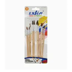 GENERICO - Set Pinceles de Pinturas 12 pcs