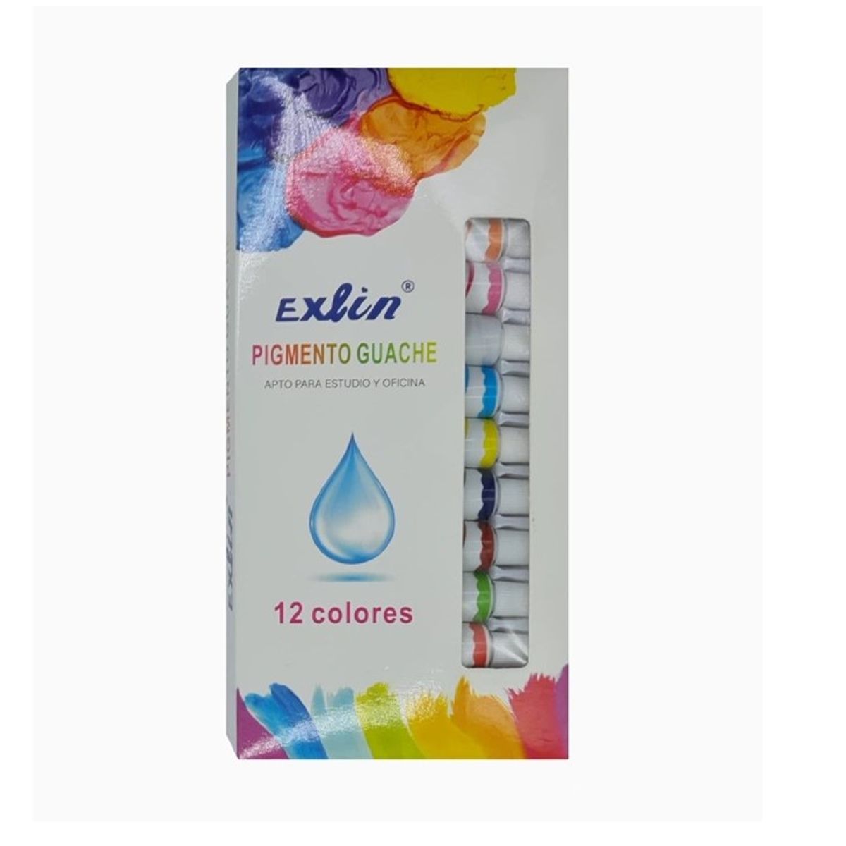 GENERICO - Pigmento Guache 12 Colores