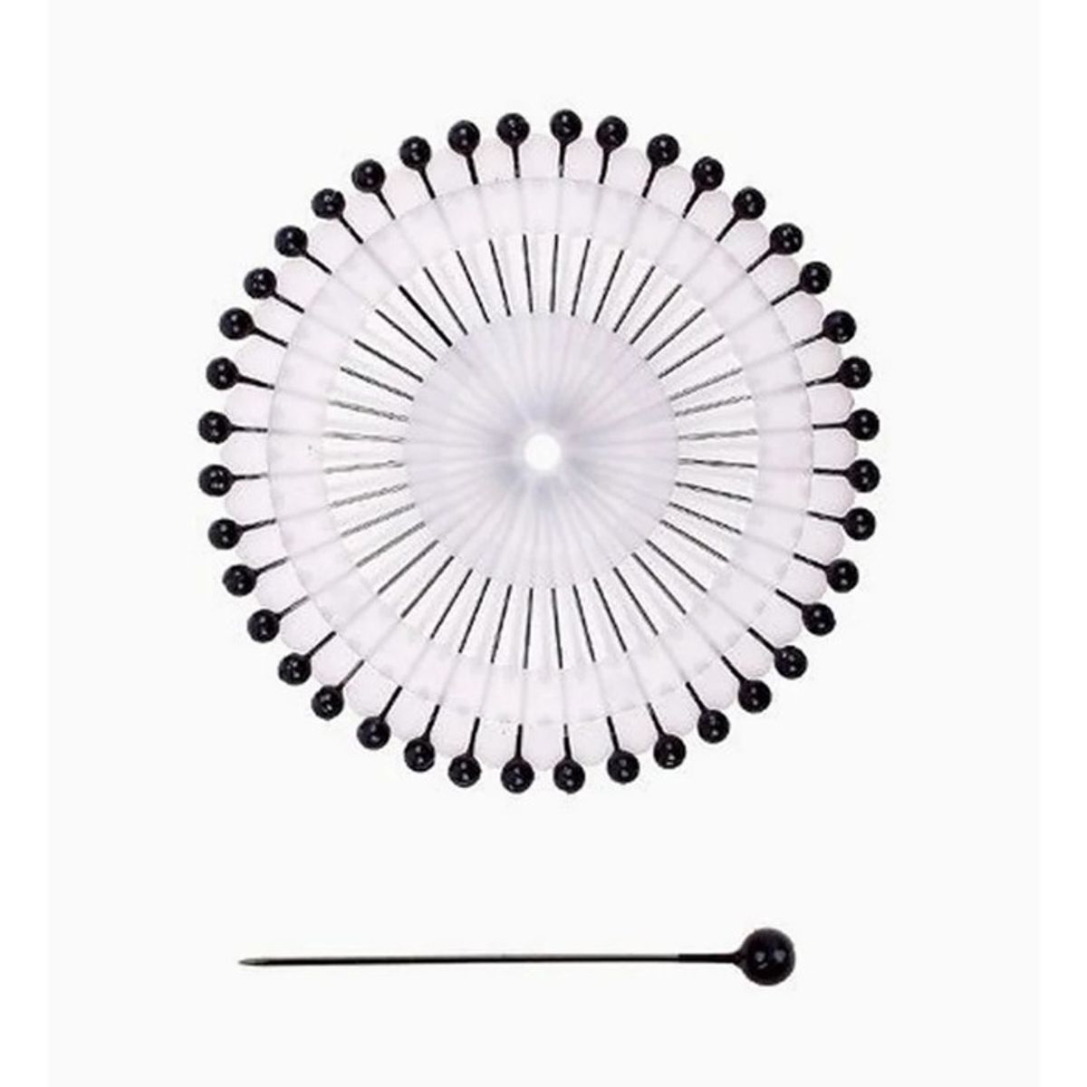 GENERICO - Alfileres Negros Colores Surtidos