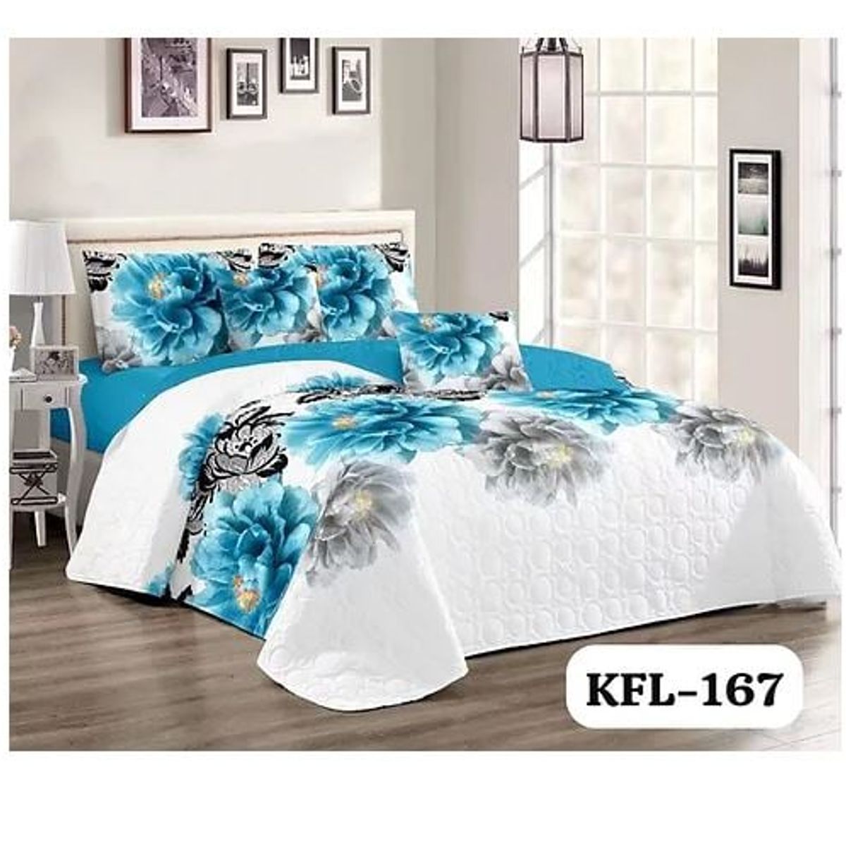 GENERICO - Cobertor de Verano Tipo Quilt 2 Plazas Ropa de cama