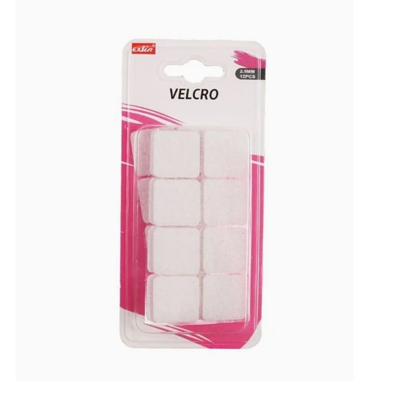 GENERICO - Velcro Blanco 12 piezas 2.5mm