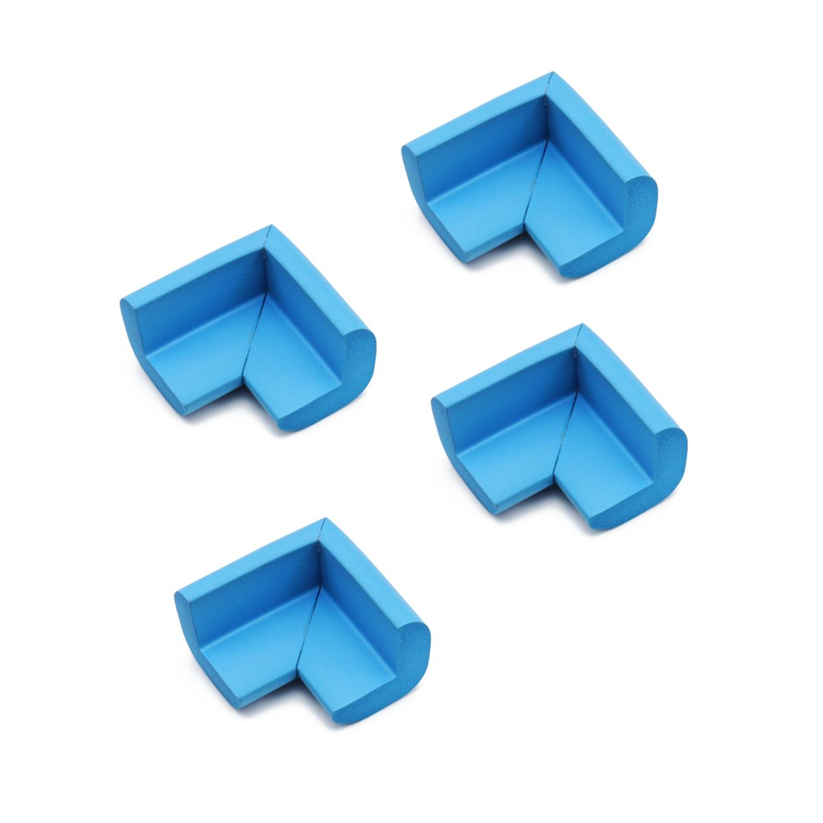 GENERICO - Pack 4 Esquineros Proteccion Bebe Antigolpes Goma Borde Mesa