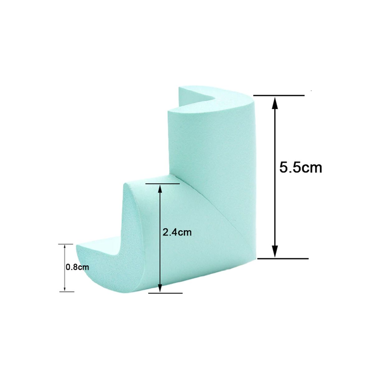 GENERICO - Pack 4 Esquineros Proteccion Bebe Antigolpes Goma Borde Mesa