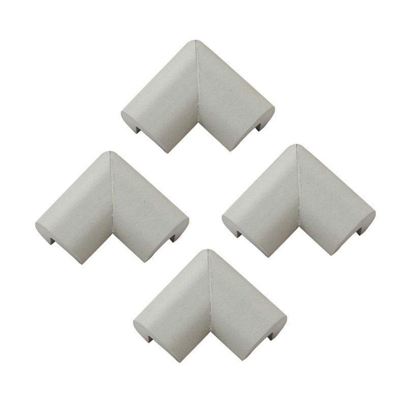 GENERICO - Pack 4 Esquineros Proteccion Bebe Antigolpes Goma Borde Mesa