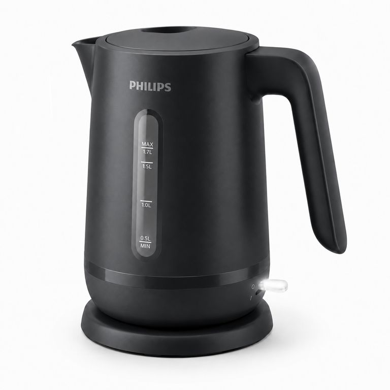 PHILIPS Hervidor 1.7 Litros con Base Giratoria de 360° Black