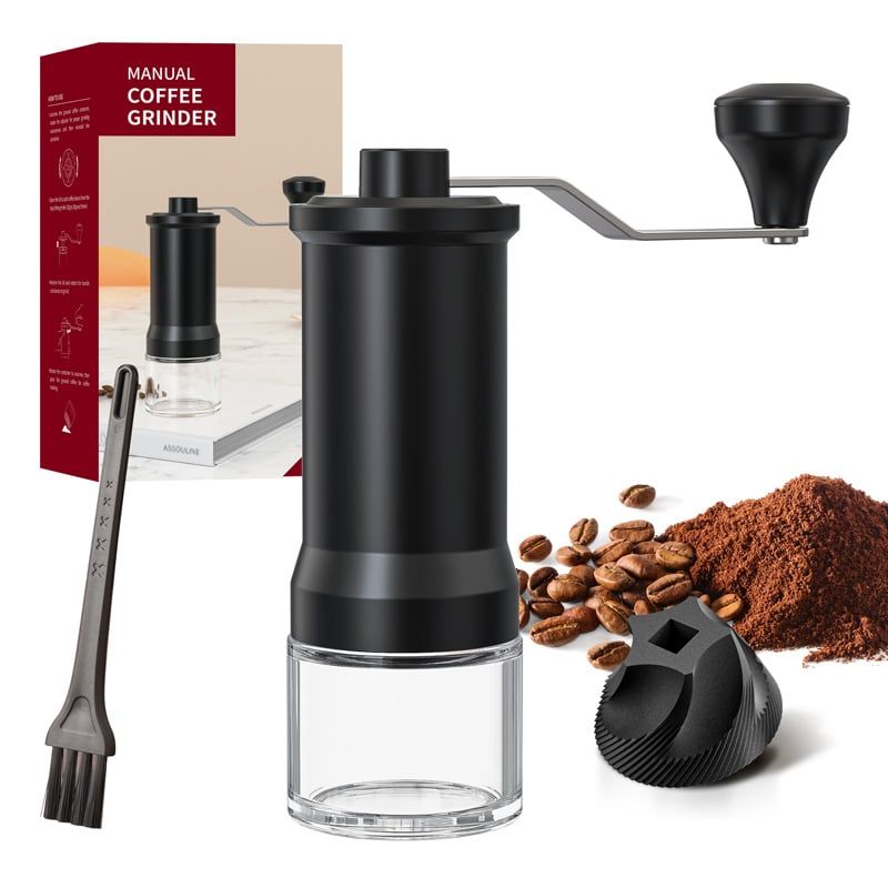GENERICO - Molinillo de café vidrio Manual Moledor Granos Cerámica Portatil