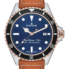 EDOX - Reloj Hombre Skydiver 70S DATE 53017 357RNC BUI