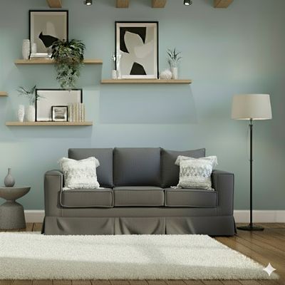 Imagen 2 del producto Juego Living Pompeya marengo sofa 3 cuerpos y 2 cuerpos resortes