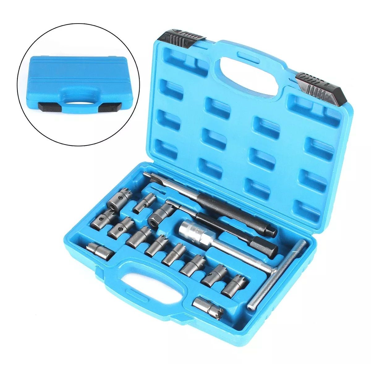 KUANGYE - Set Escariador Asientos De Inyectores Diesel Universal 16pc