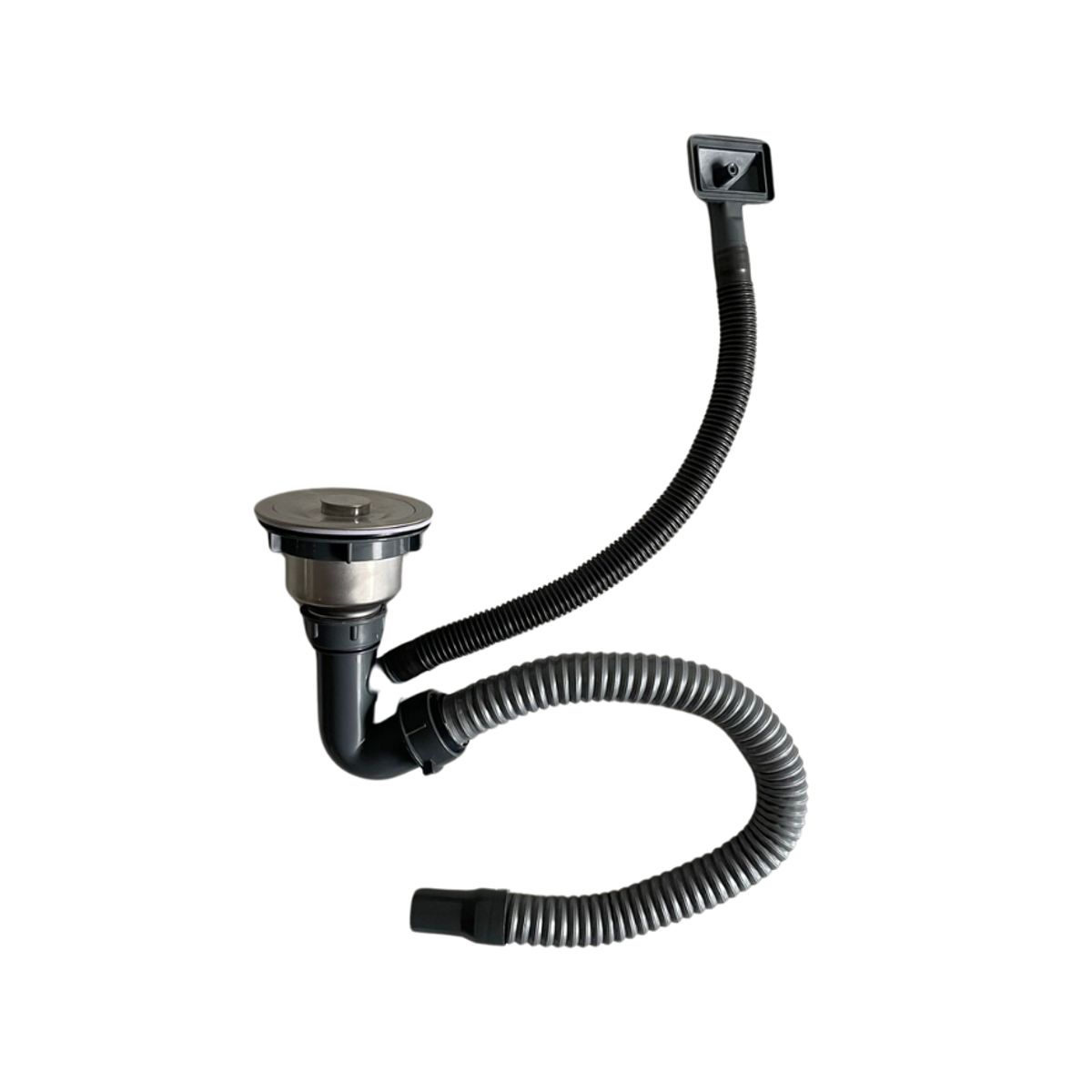 MODERN SPACE - Lavaplatos 68x45 Cm Negro De Acero Inoxidable 2mm M-s