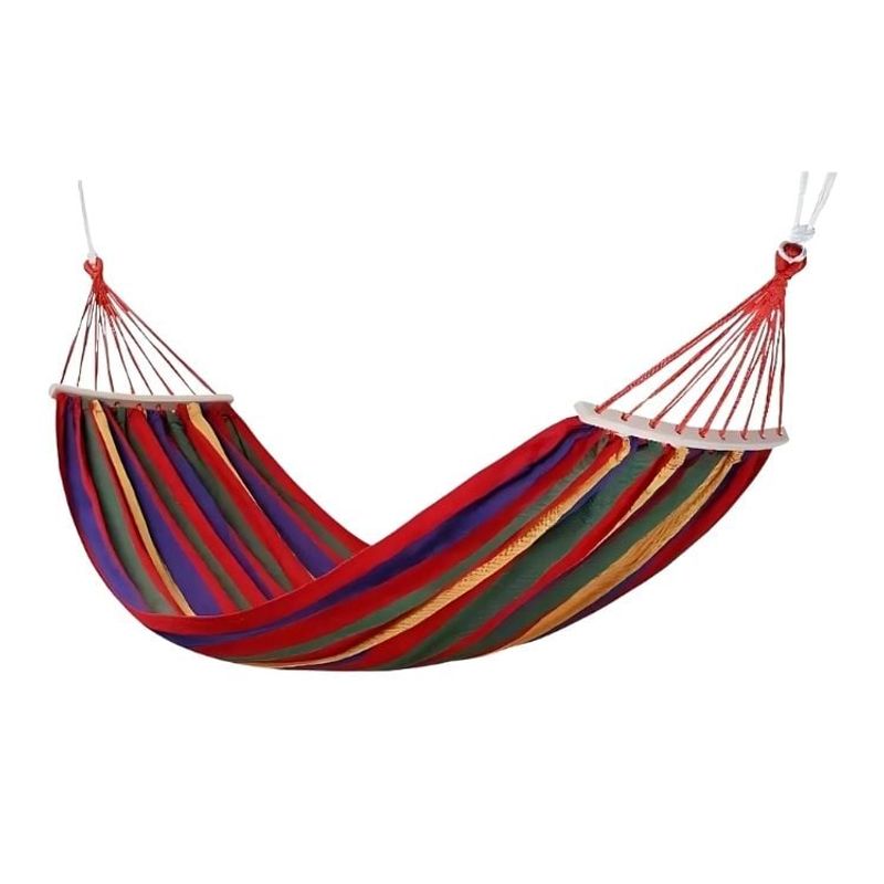 CRUSEC - Hamaca Doble 260 x 150 cm Resistente Cómoda - Rojo