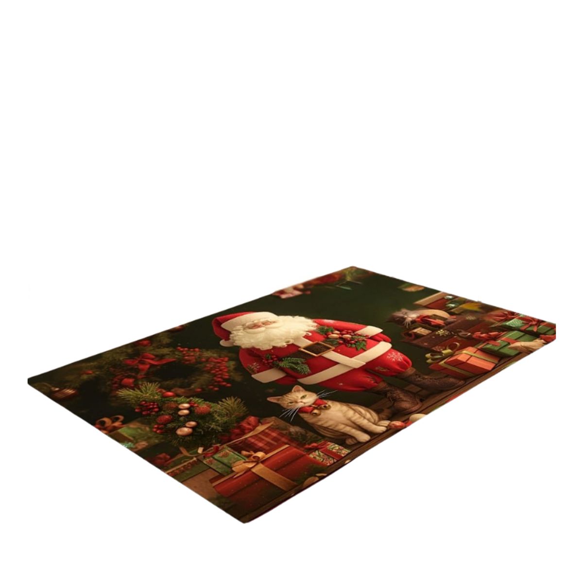 GENERICO - Alfombra Navideña Rectangular 3D Moderna 200x180cm