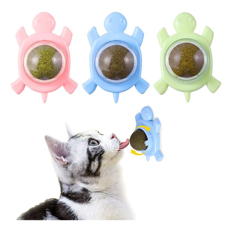GENERICO - 2 Bola Hierba Gatera Catnip Snack Para Gatos Bola Adhesiva
