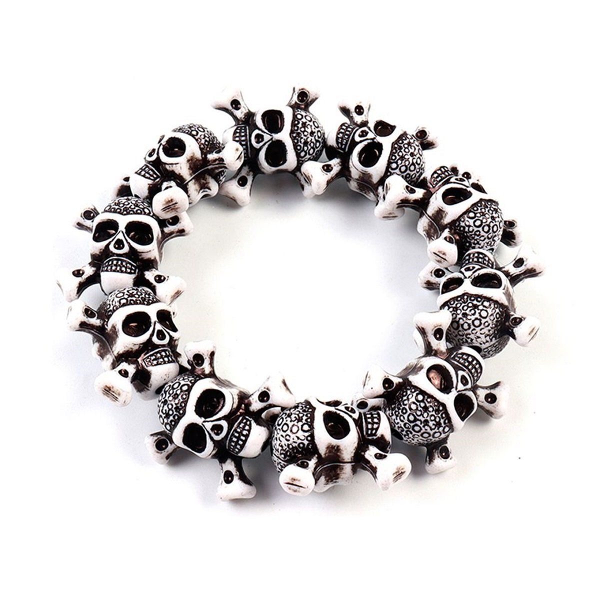 GENERICO - Pulsera Elástica Halloween Calaveras Accesorio Halloween