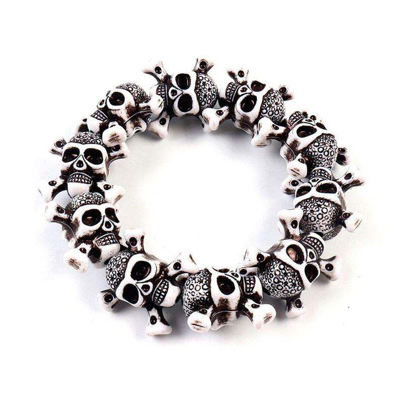 GENERICO - Pulsera Elástica Halloween Calaveras Accesorio Halloween