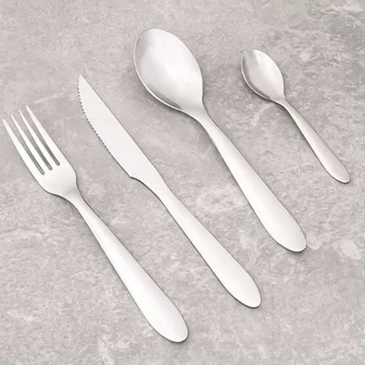 BRINOX - Juego de Cubiertos Acero Inoxidable Brinox Bellagio 24 Piezas