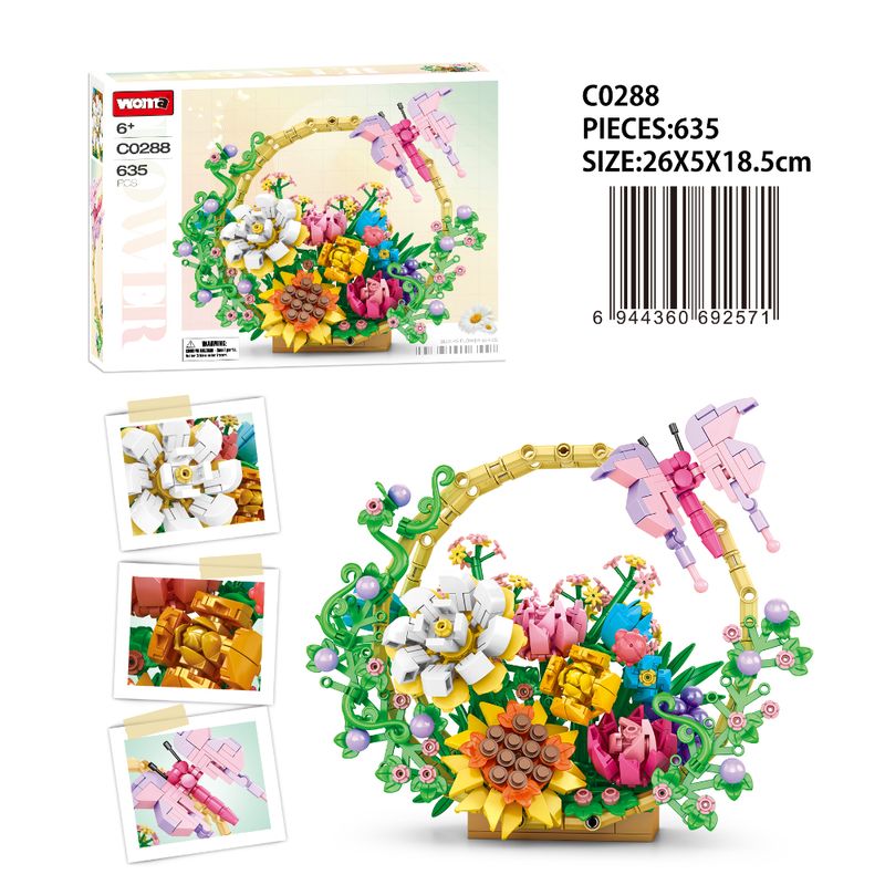 WOMA - SET ARMABLE CANASTA DE FLORES C0288