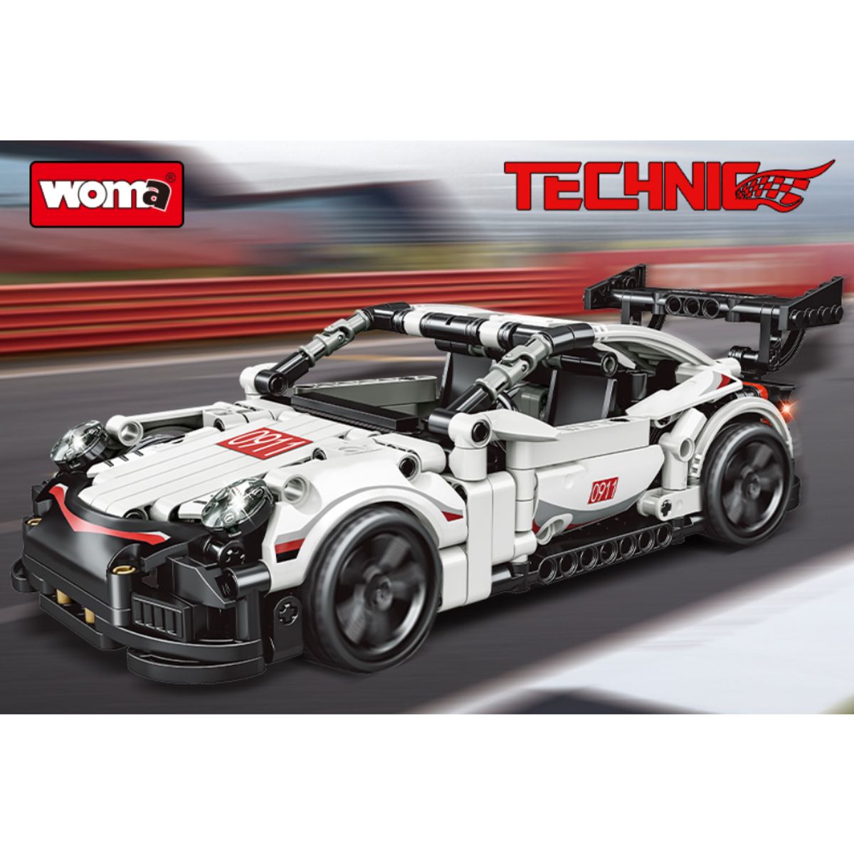 WOMA - AUTO DE CARRERA BLANCO C0911