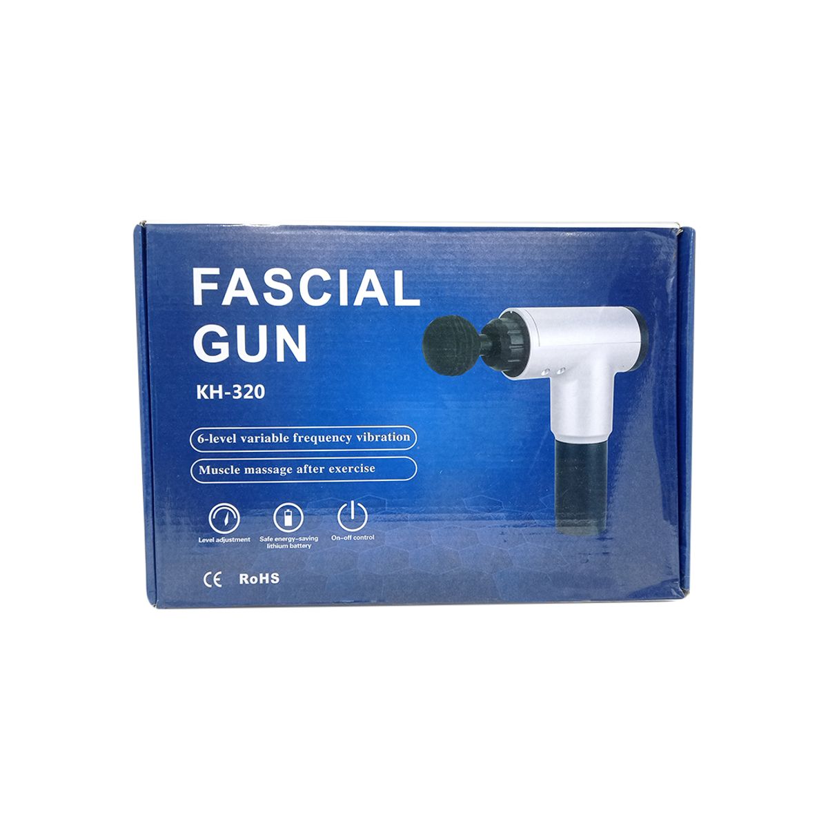 GENERICO - PISTOLA MASAJEADOR ELECTRICO 6 NIVELES VELOCIDAD HOMEMART